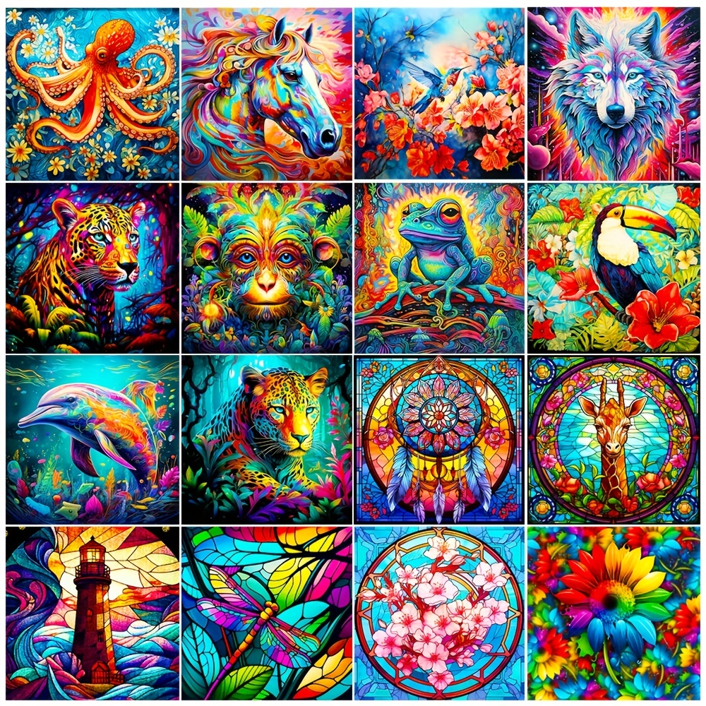 HUACAN Animal Diamond Painting New Collection 2023 Bear Full Round/Square  Mosaic Flower 5D DIY Bedroom Decoration - AliExpress