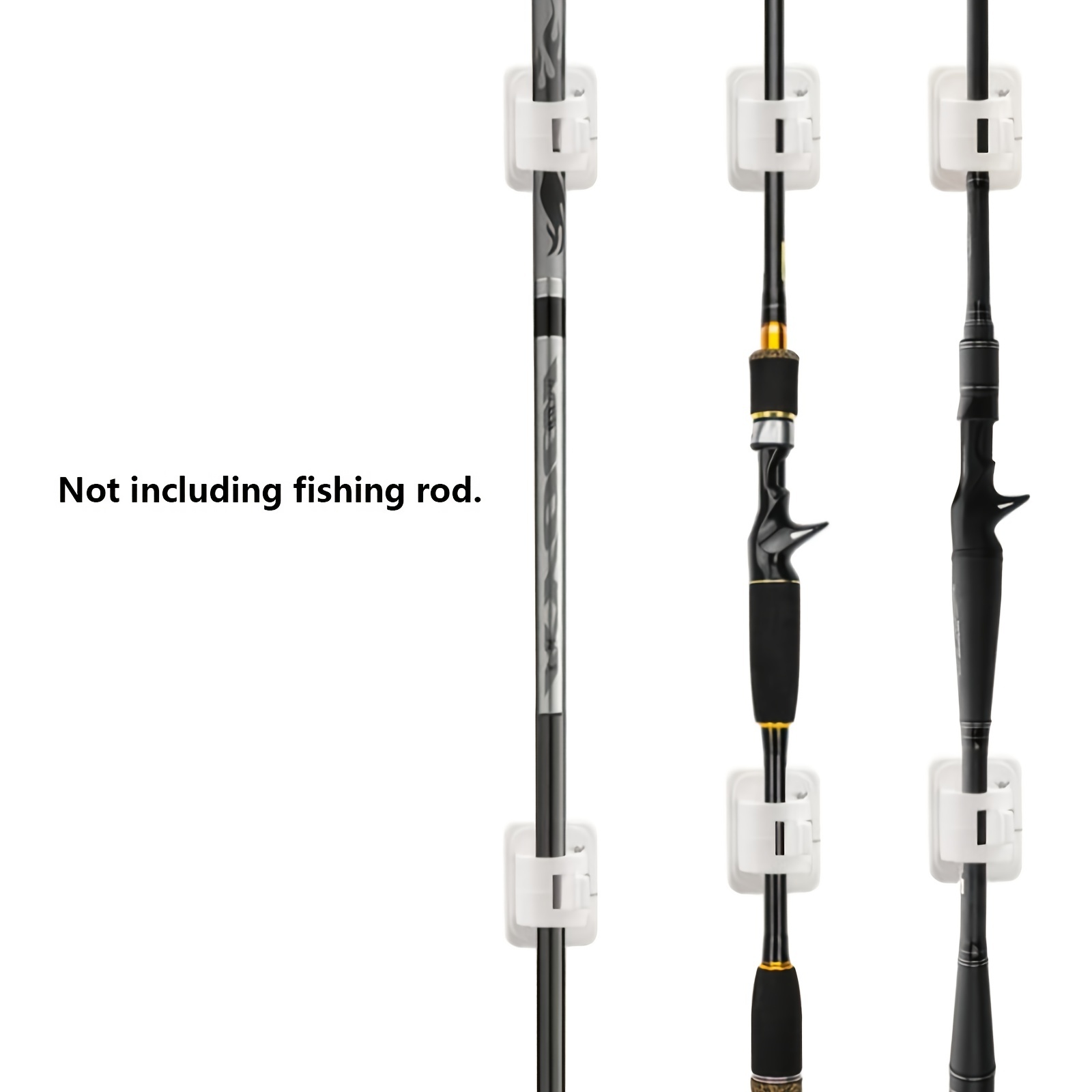 Fishing Rod Holder Clip Wall Mounted Pole Storage - Temu United