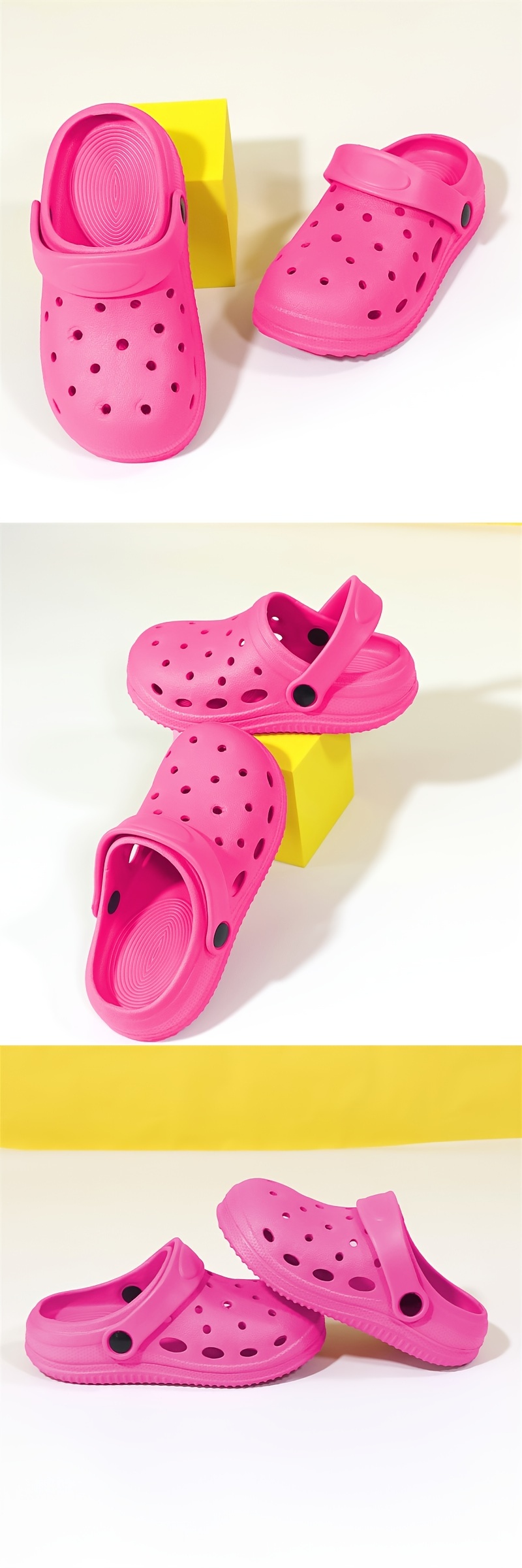 Boys' All-Season Soft EVA Clog Slippers - Slip- Arch & Breathable Round-Toe Design, Lightweight Indoor/ Shoes with Cushioned Insole, Multi-Color Options (, , White, Black, Navy, Brown) for Home, Play & Casual Attire - Ideal for Kids' Casual & Formal Events