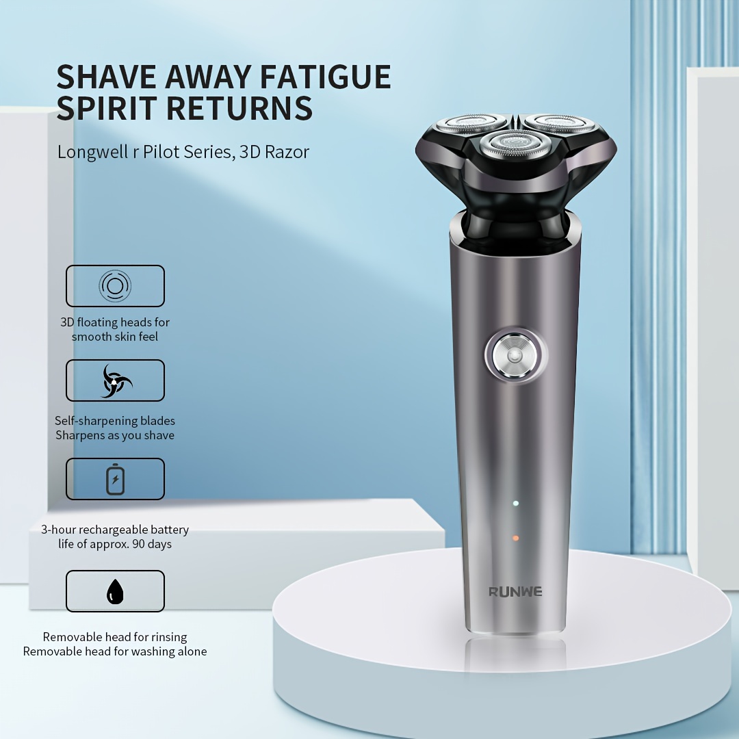Men's Portable Electric Shaver High Power Rechargeable - Temu