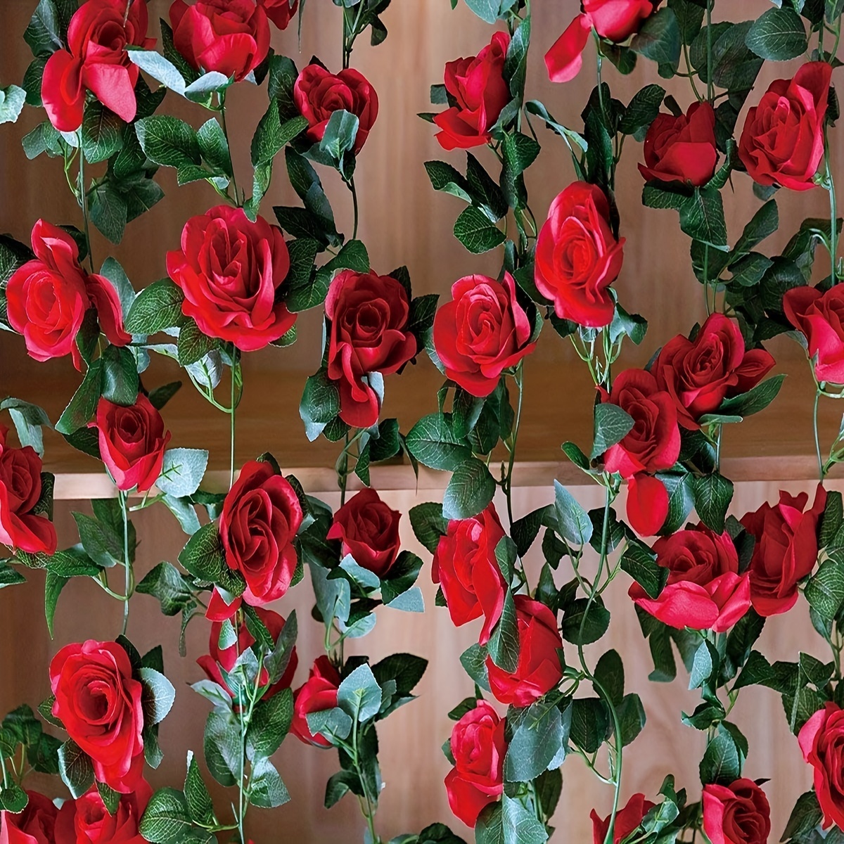 Artificial Vines With Flowers Vine Cloth 2.2m Rose Ivy Flower