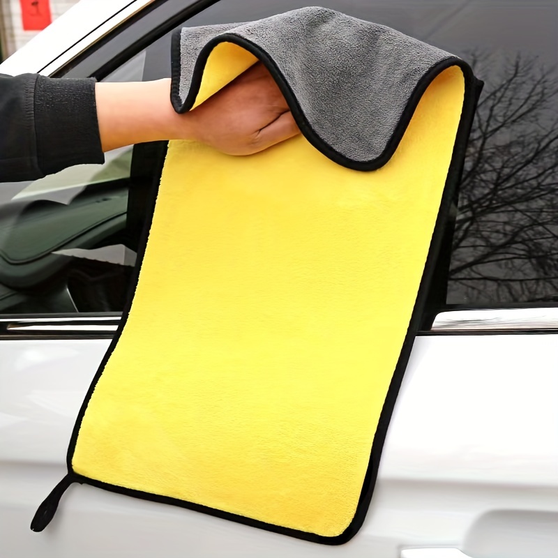 Double Sided Coral Velvet Car Wash Towel Car Cleaning Cloth - Temu