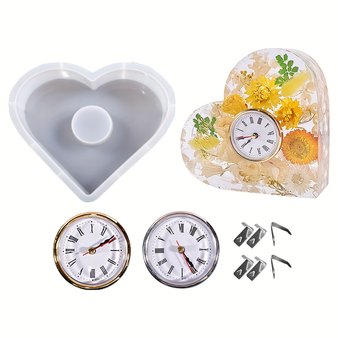 1set Stampo Orologio Tavolo In Resina Stampo In Silicone A - Temu Italy