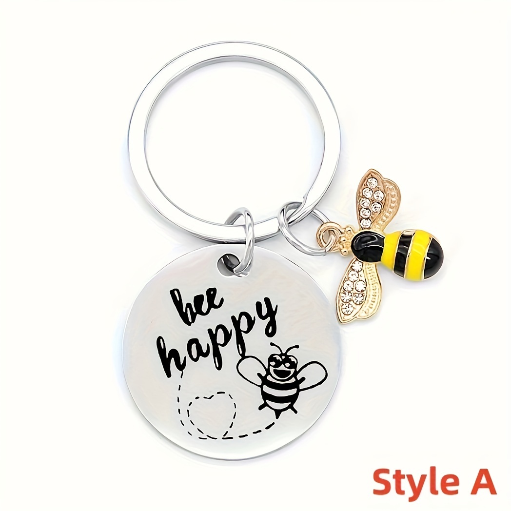 1pc, Bee Keychain Gifts for Colleagues Coworker Teacher Appreciation Teacher Gifts Thank You Gifts for Women Teacher's Day Thanksgiving Gifts,Temu
