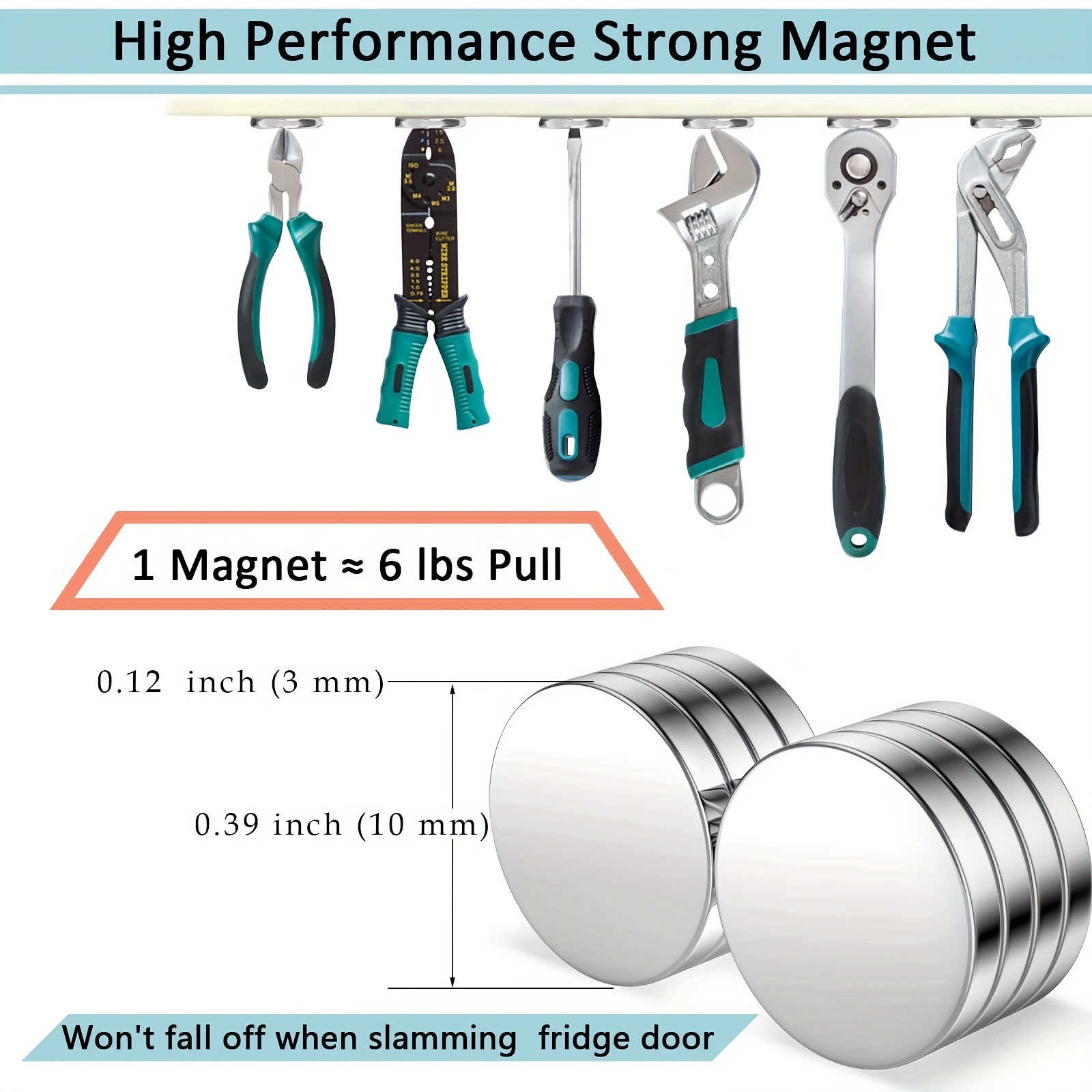 Pizarra magnética acrílica de borrado en seco para refrigerador de 13 x 9  pulgadas, pizarra magnética transparente de borrado en seco para