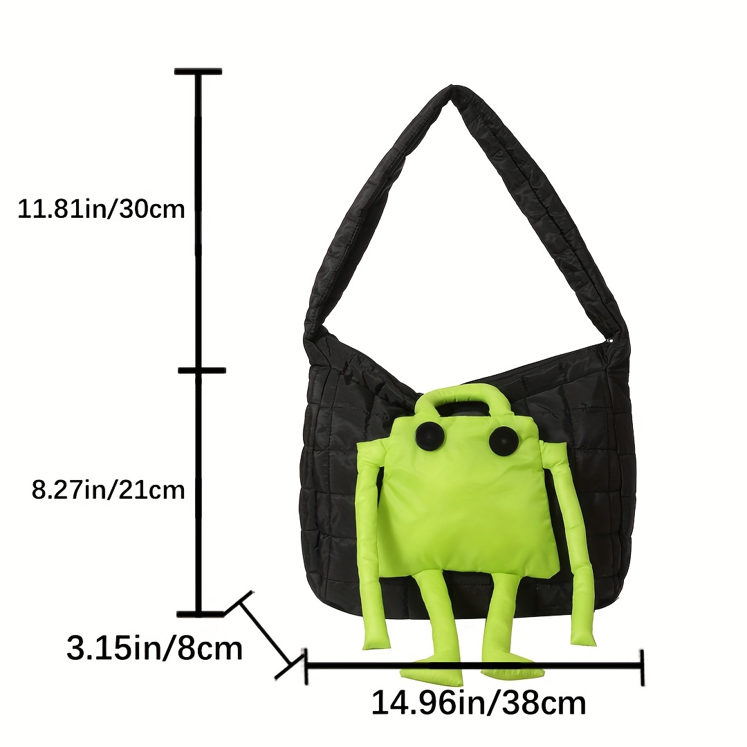 Women's Splicing Color Large Capacity Nylon Crossbody Bag