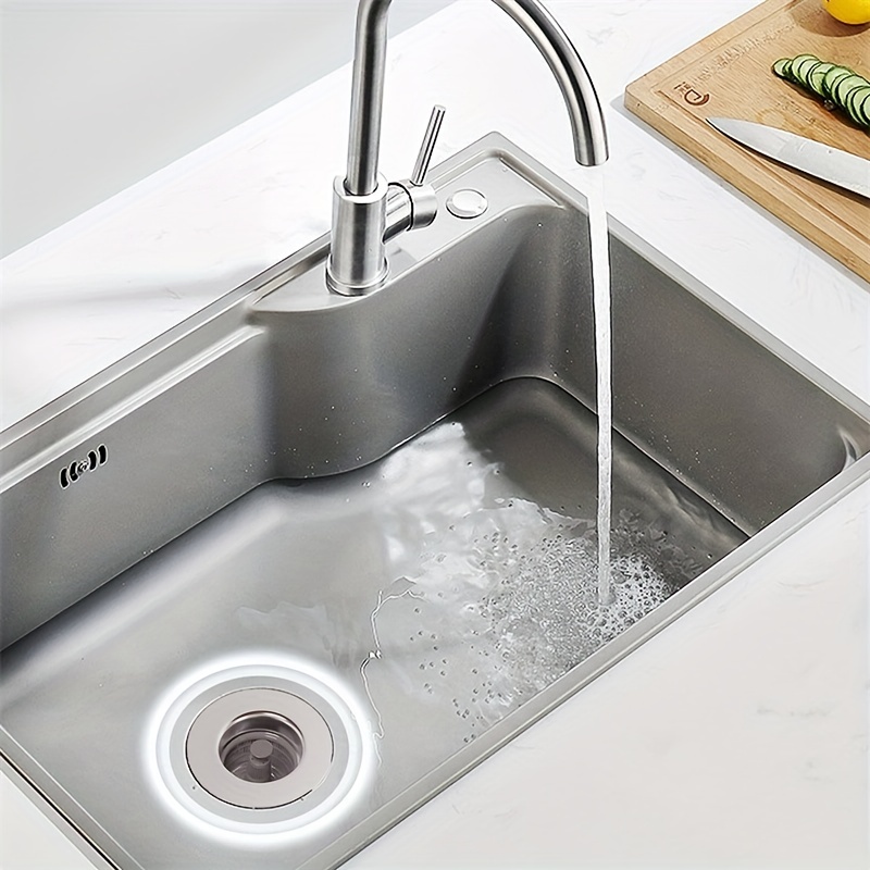 Kitchen Sink Stopper Strainer, Stainless Steel Pop Up Sink Stopper