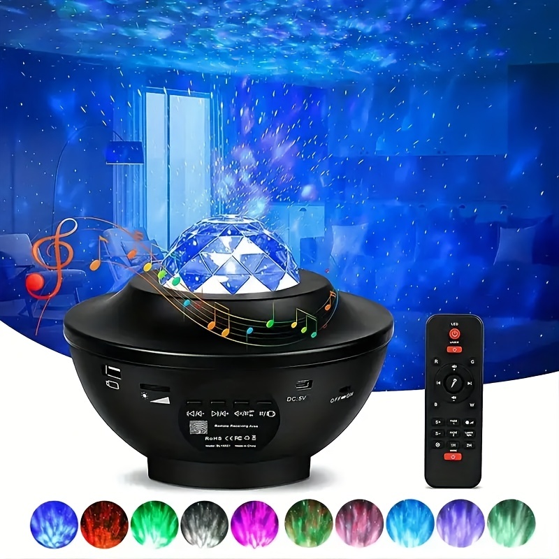 Northern Lights Aurora Projector, Star Projector Galaxy Light For Bedroom  With Wireless Speakers Timer Voice/remote Control, Star Night Light  Projector For Kids Adults Party Room Decor - Temu United Kingdom