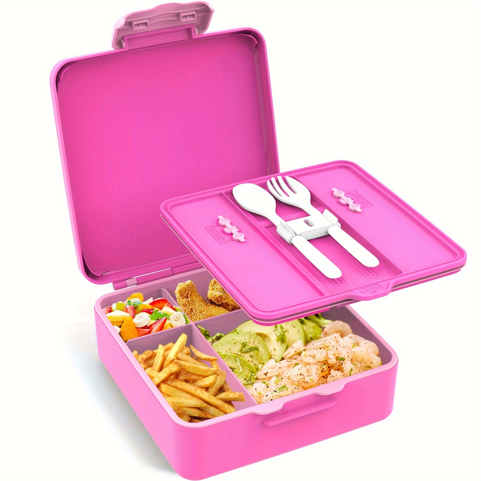 Picnic Bento Lunch Box Food Storage with 4 Compartment Leak-proof