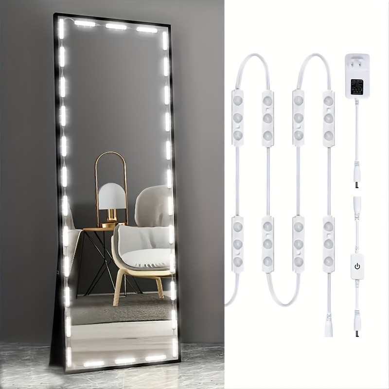 Tira De Luces LED Para Espejo Maquillaje Baño Tocador 13ft USB Estilo  Hollywood