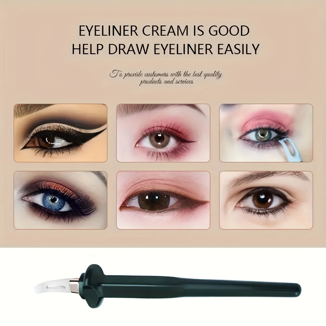 Silicone Eyeliner Brush Easy Applicator Tool