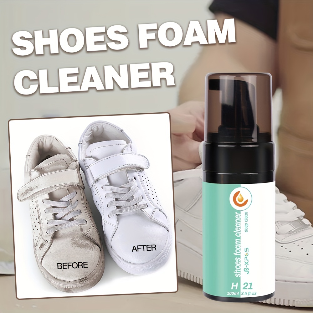 Shoe Cleaner Spray, White Sneaker Cleaner, Compact Shoe Cleaning Spray  Bottle for Sneakers, Rubber Shoes, Canvas Shoes, Shoe Stain Remover 1.70 fl  oz