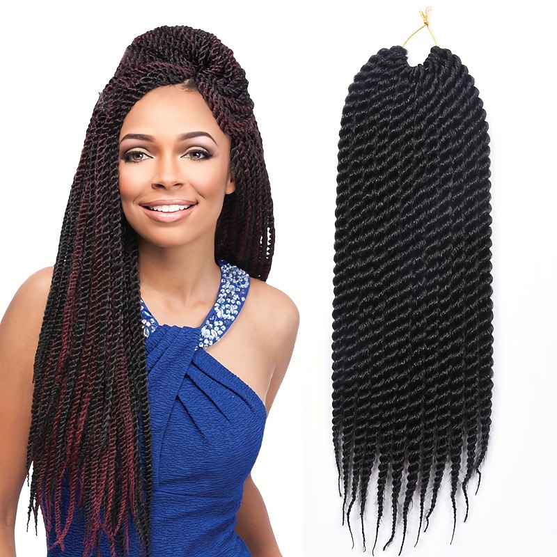 14inch 12roots Soft Senegalese Twist Synthetic Crochet Curly End 