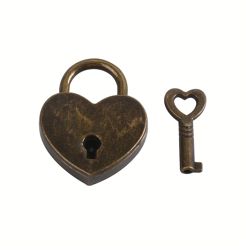 Love Locks Antique Padlock With Two Keys
