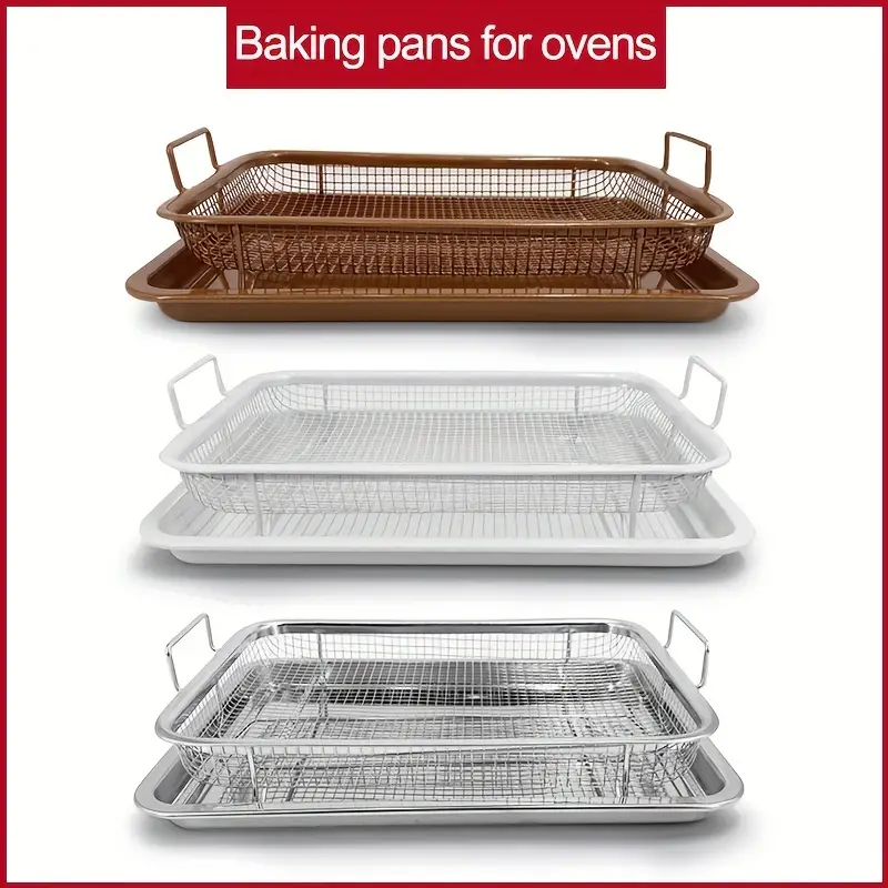 Air Fryer Basket for Oven,Stainless Steel Crisper Tray and Pan, Deluxe Air  Fry in Your Oven, Baking Pan Perfect for the Grill 