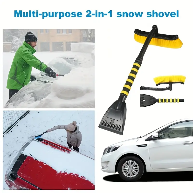Car Snow Shovel Heavy Duty Snow Remover Car Window Scraper For Snow And Ice  Car Snow Brush And Ice Scraper Windshield Snow Scraper Snow Cleaner Snow R