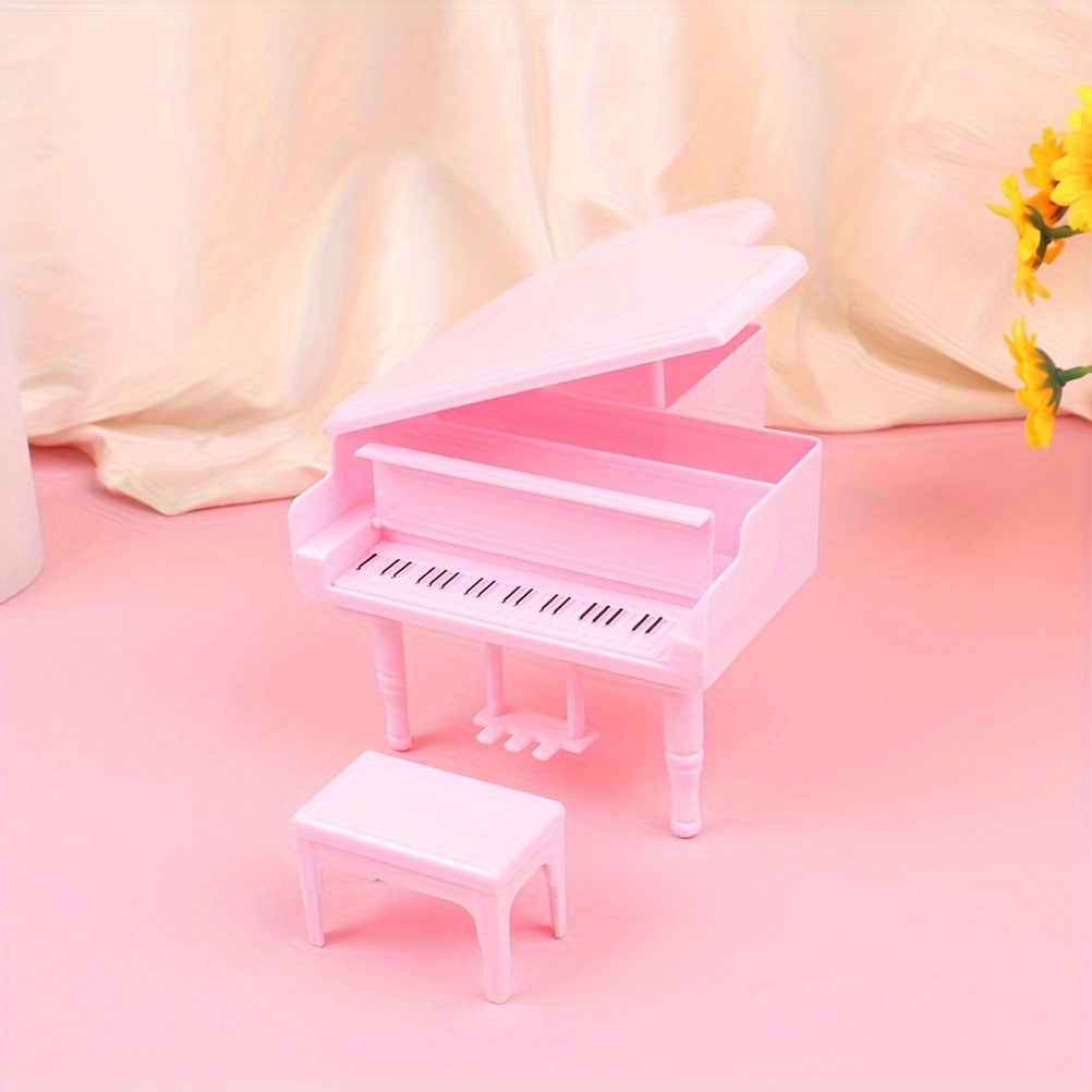 Toy grand piano and cheap stool set