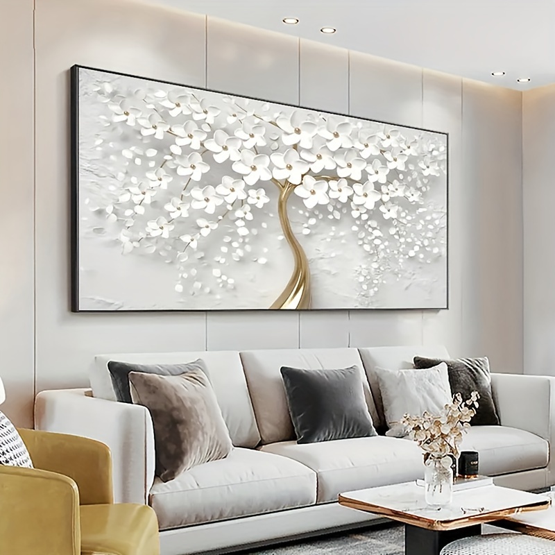 Gran pared abstracta blanca nórdica textura blanca pintura 3D pintura  blanca pintura blanca sala de estar moderna pintura abstracta Arte  minimalista -  México
