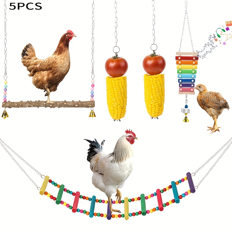 1pc Hanging Random Color Chicken Feeding Net Bag For Farm Animal
