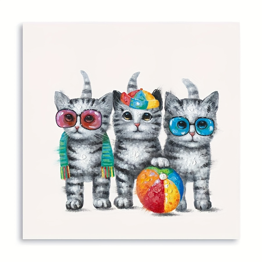 Cute Cat Wall Art Cat Themed Gifts Cat Lady Gift For Women - Temu Canada