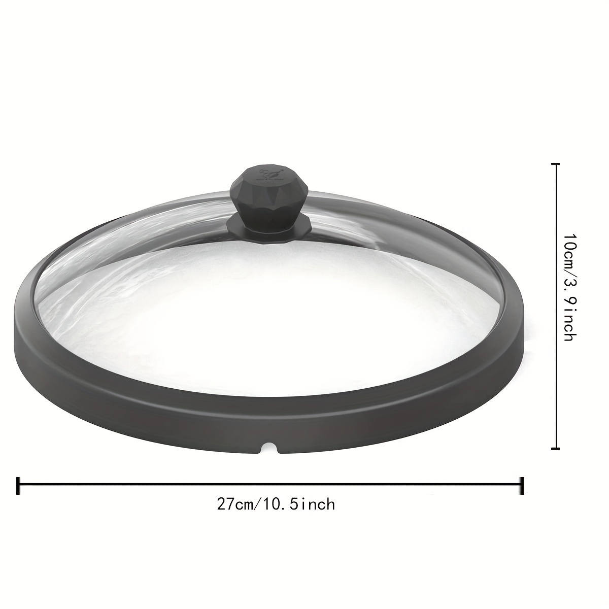  Microwave Glass Plate Cover Lid - Vented and