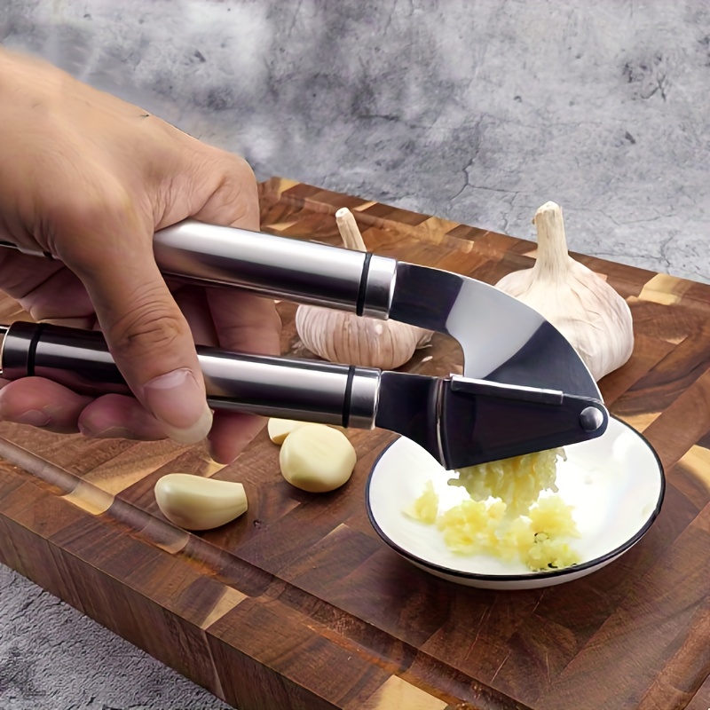 Garlic Press Rocker Stainless Steel Garlic Presser Garlic - Temu