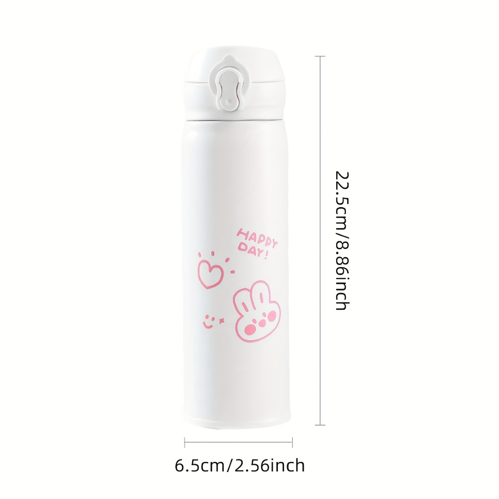 Stainless Steel Vacuum Water Bottle With Bear Pattern, Office And Household  Cartoon Insulated Water Cup, Drinkware - Temu