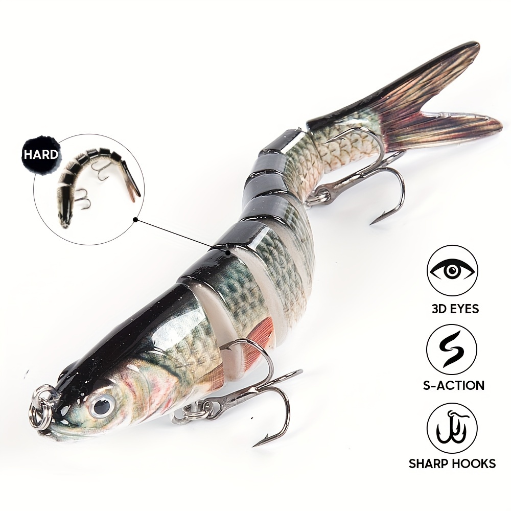 95mm 17g Trout Bionic Lifelike Artificial 7 Segment Multi Jointed Bass  Fishing Lure Kits Hard Swimbait with Box Package - China Fishing Lure and  Multi-Jointed Bait price
