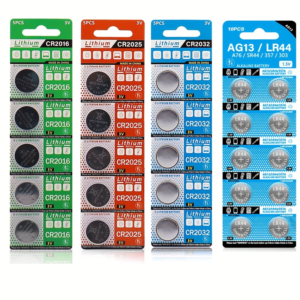 Todos los tipos de pilas de botón que existen: CR3032, CR2025 y más