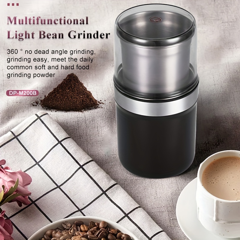 Multipurpose Electric Coffee Bean Grinder with 2 Removable Cups