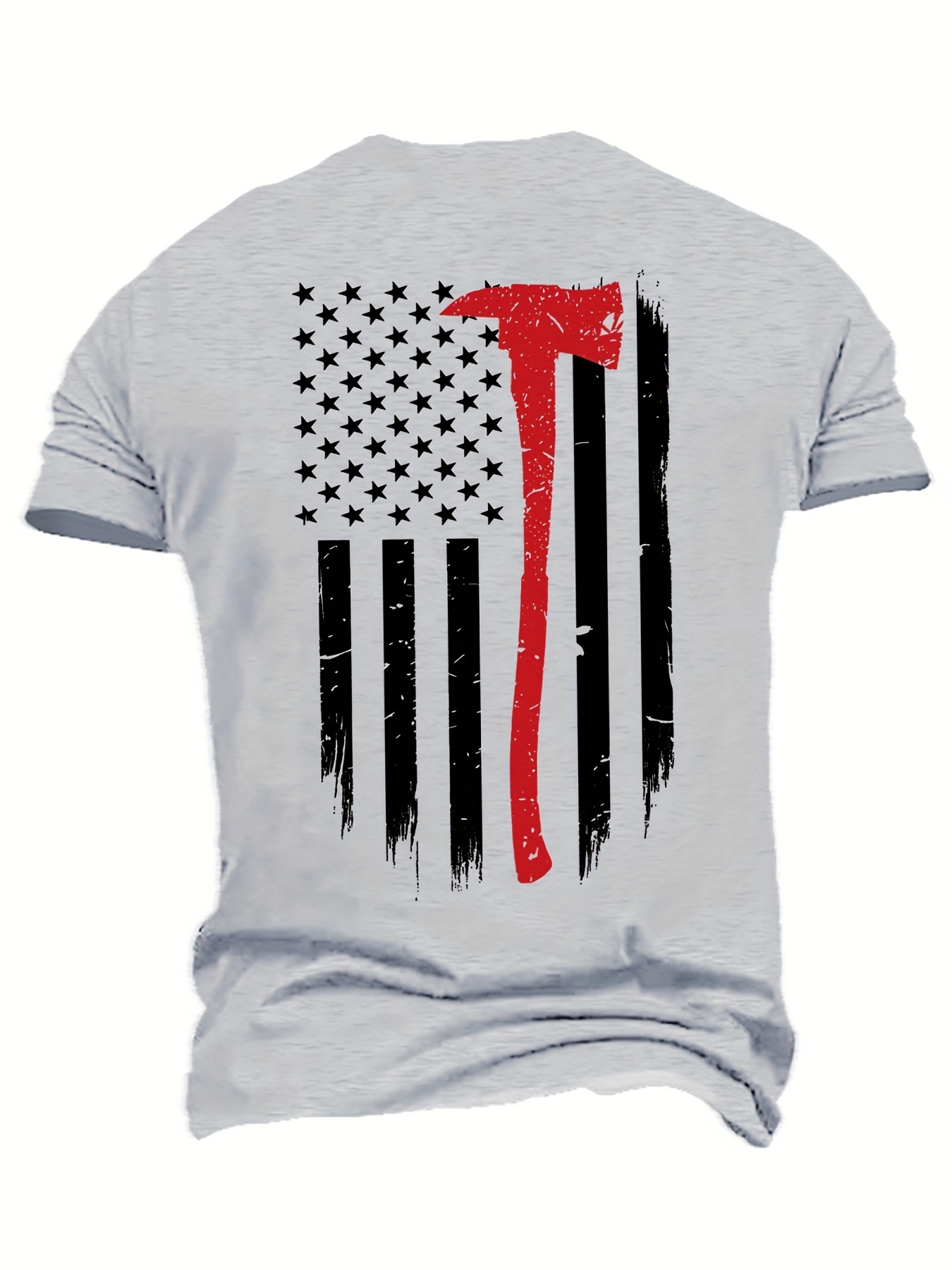 T shirt Imprim Drapeau Am ricain Grande Taille Hommes T Temu France