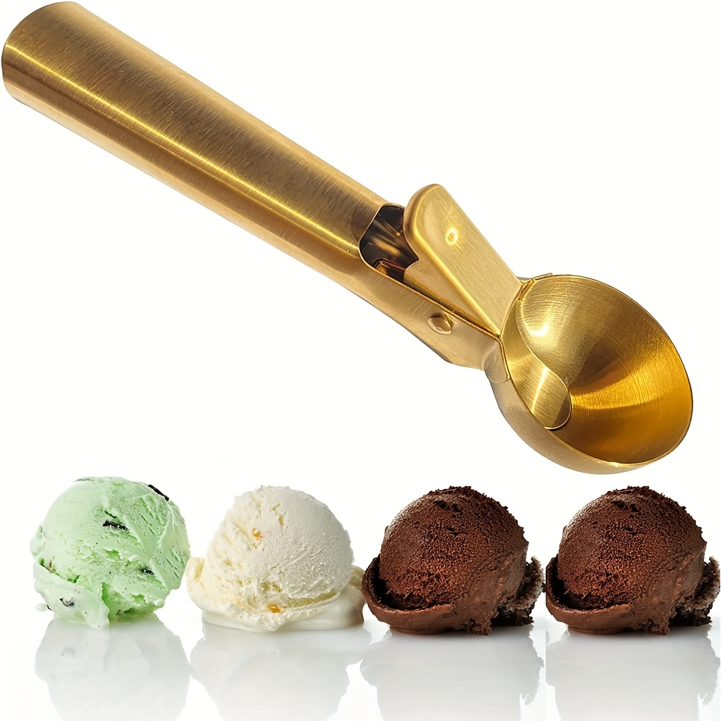 Ice Cream Scoop With Handle Ice Cream Scoop With Trigger - Temu