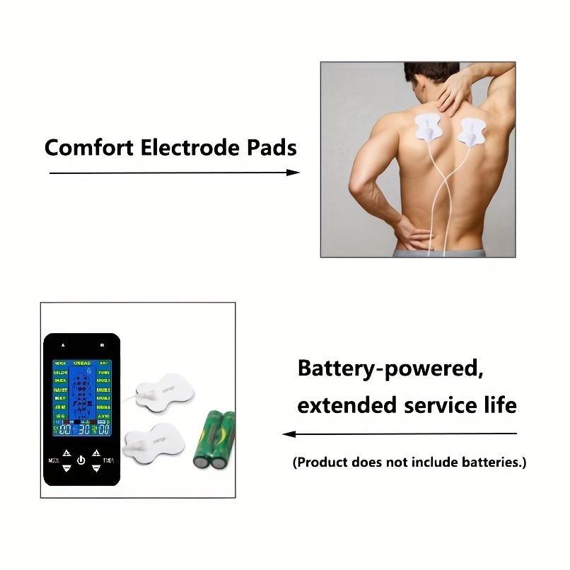 Dual output Tens Massager Ems Muscle Stimulator - Temu