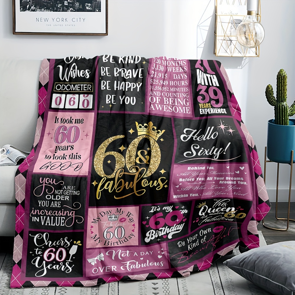 20th Birthday Decorations for Women Blanket,20th Birthday Gifts