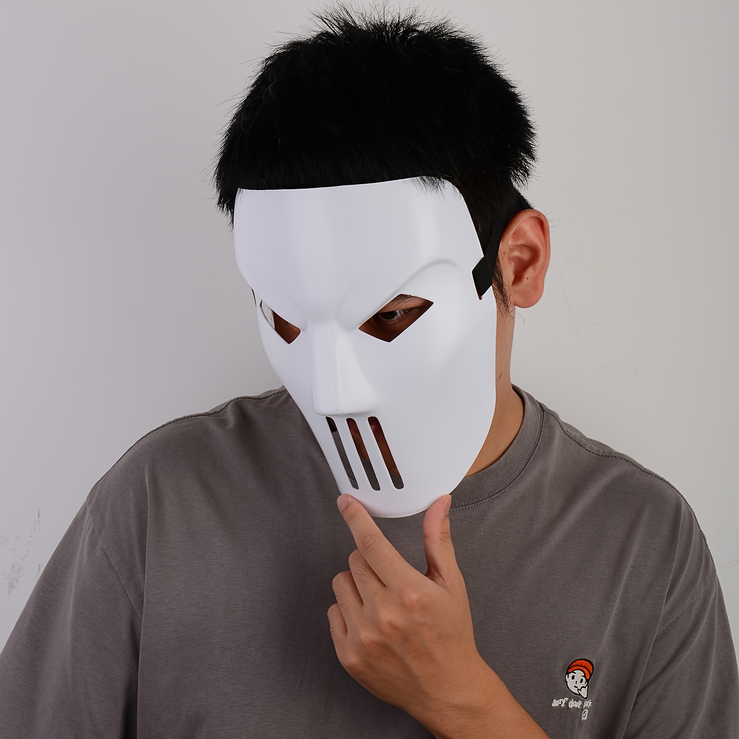 Plain white mask of The Joker