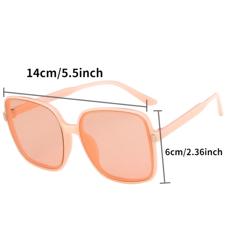 1 Pieza Gafas De Sol De Moda Cuadradas Decorativas Para Mujer De Plástico, Moda de Mujer