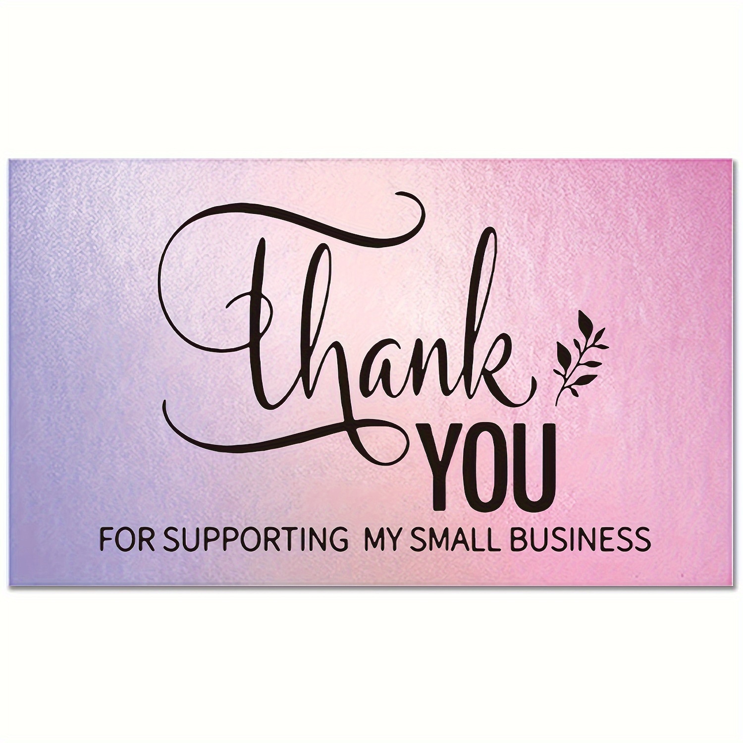 Laser Thank You Cards Thank You For Supporting My Small - Temu