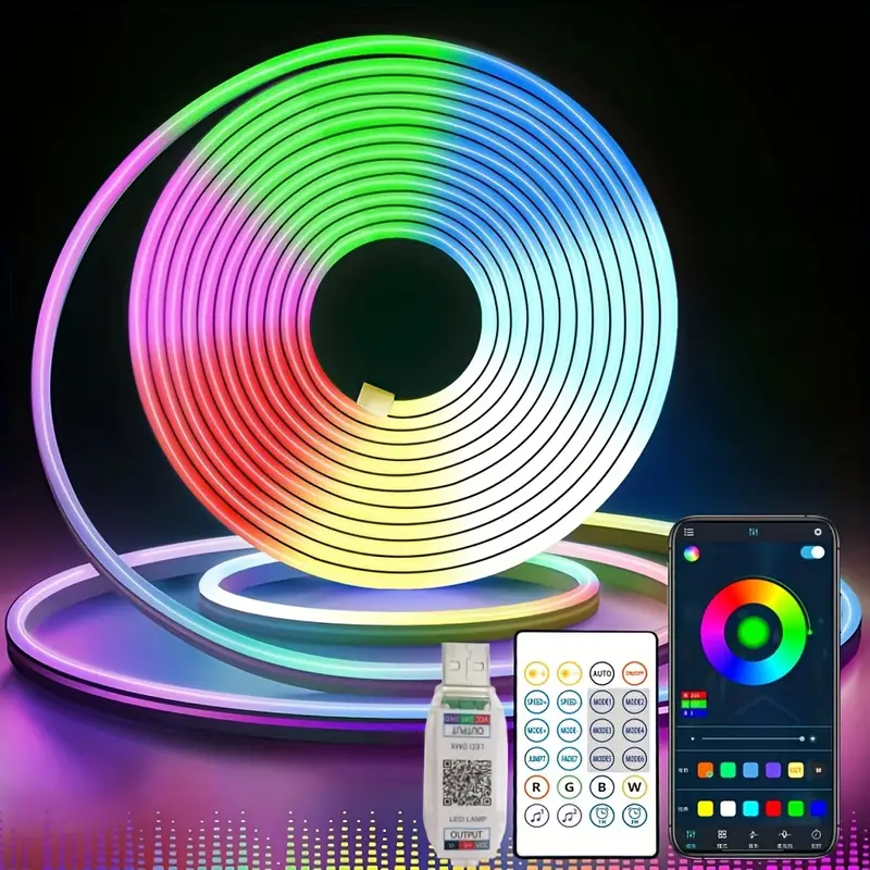 Usb Illusion Neon Light Rainbow Effect Wasserdichte Ip65 Led - Temu Austria