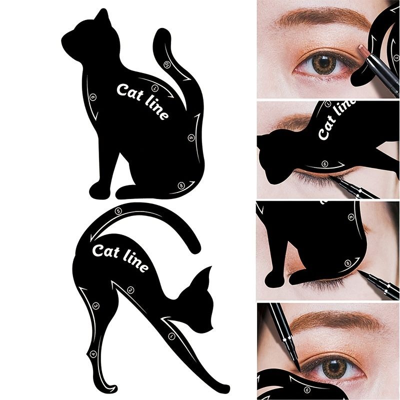 Printable Cat Eye Makeup Stencil | Saubhaya Makeup