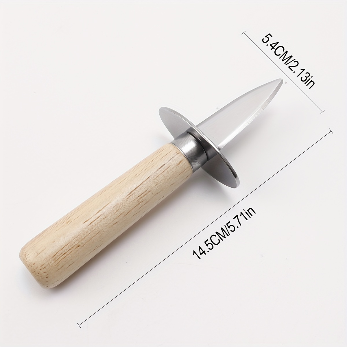 Oyster Knife Wooden Handle Oyster Knife Stainless Steel - Temu