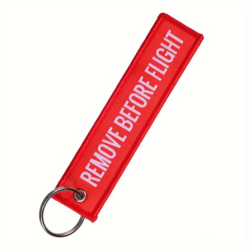 5pcs Remove Before Flight Keyring Key Ring Pendant for Luggage,Temu