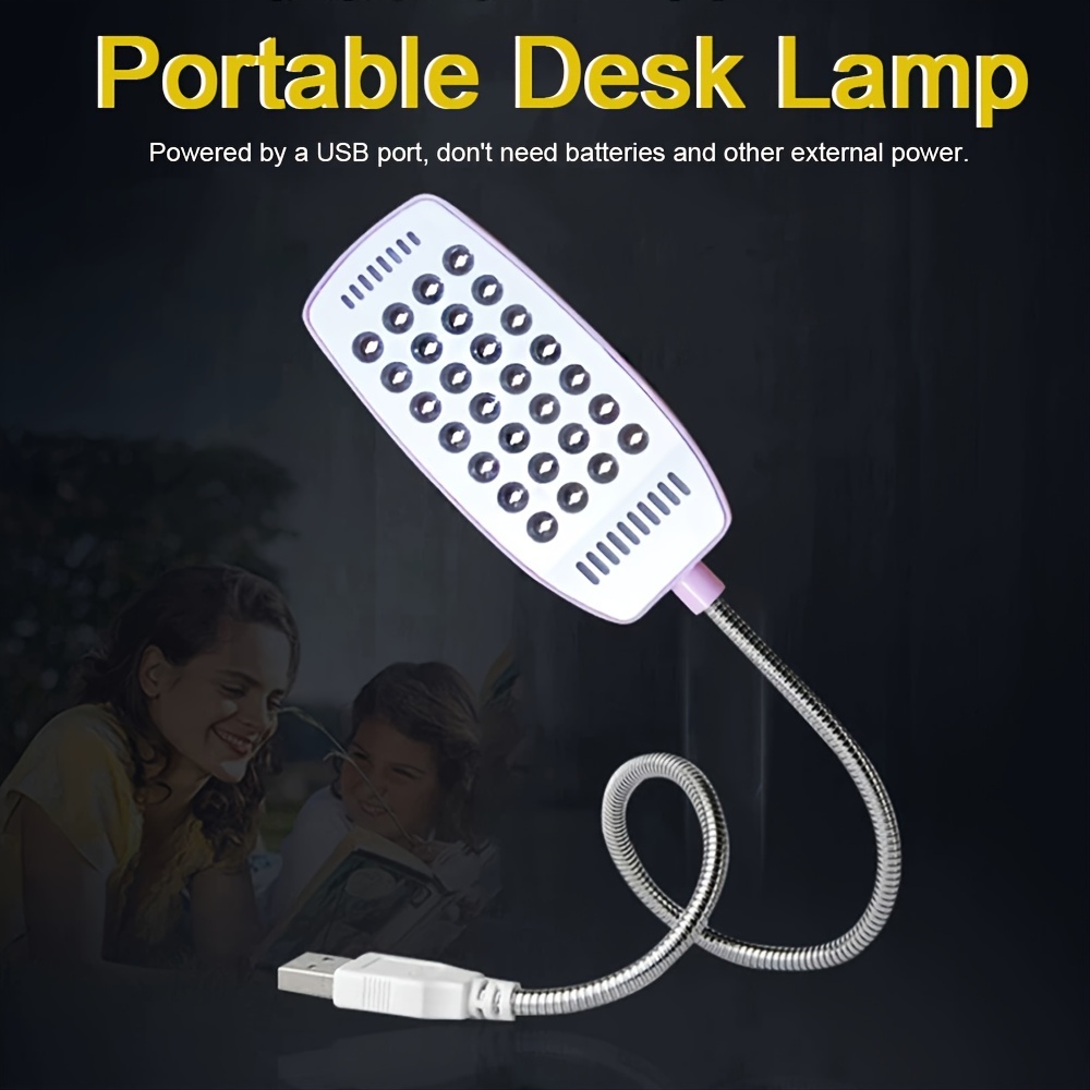 Usb Led Reading Light Portable Flexible Usb Eye Protection - Temu