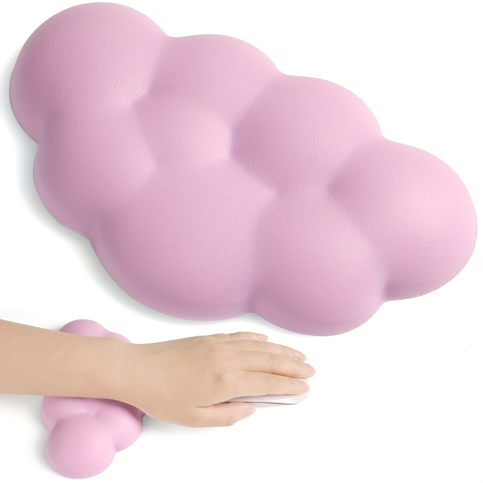 Coussin d'assistant de poignet en forme de nuage, PU souple, base en  caoutchouc coordonnante, mousse à mémoire de forme, sous-souris
