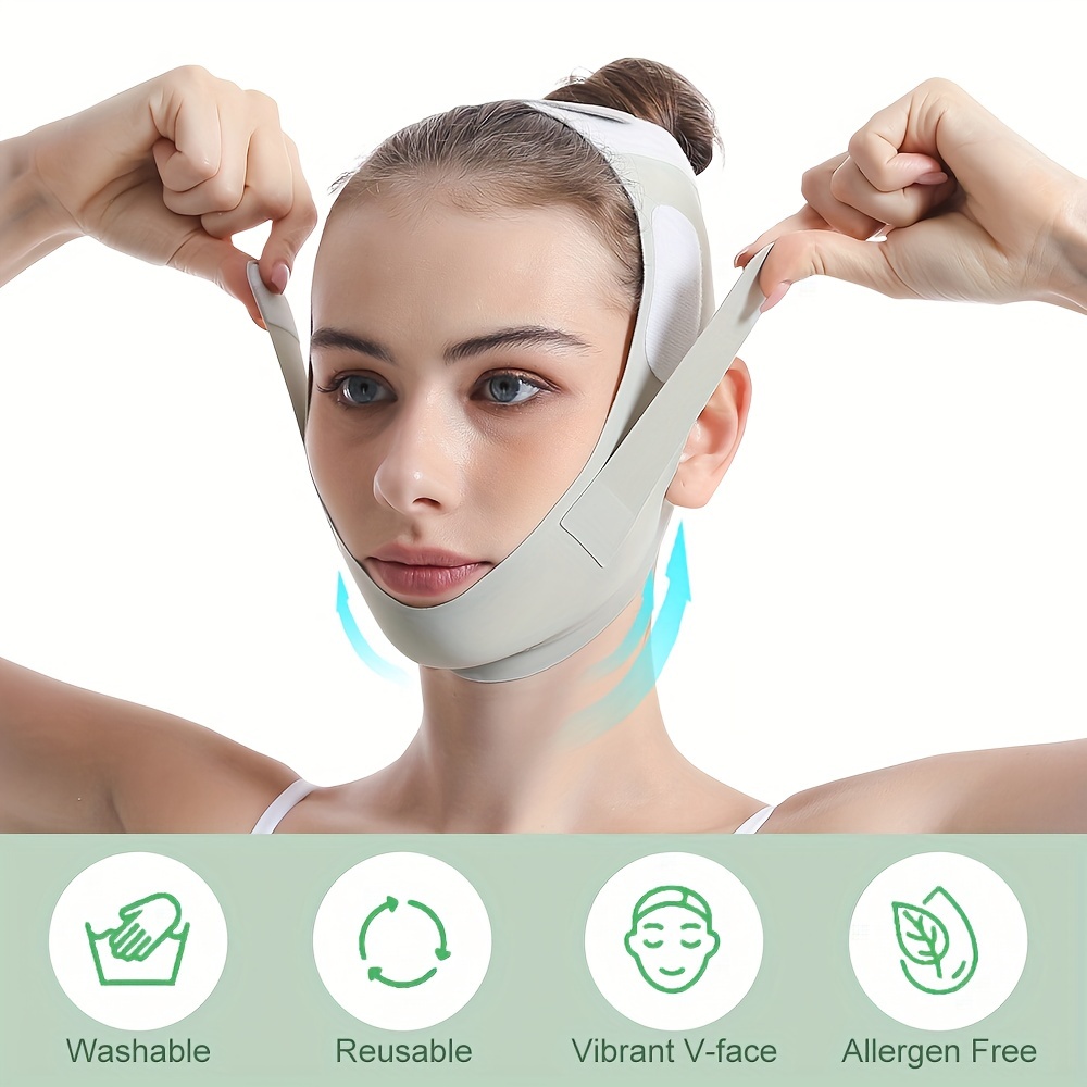 Best Deal for JUSRON Reusable V Line Facial Mask Double Chin Reducer