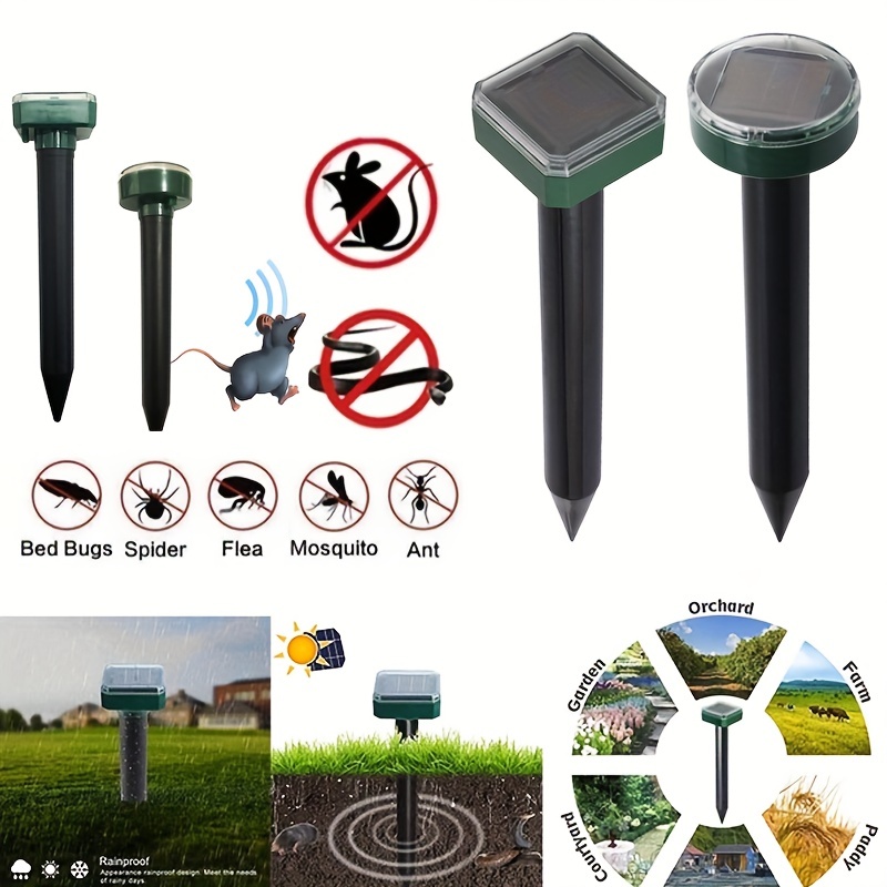 Animal Repeller Solare Ultrasonico Elettronico Repellente Topo