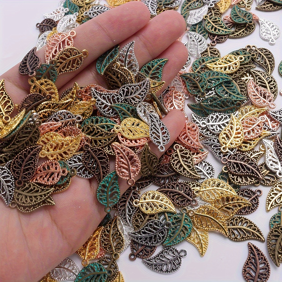 50pcs Bulk Jewelry Making Charms - Gold Plated Enamel Pendants for DIY  Necklace, Bracelet & Earring Crafts