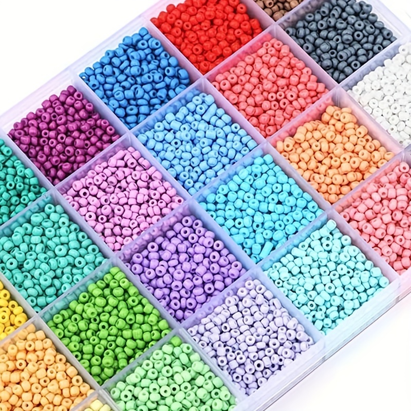 Bulk 4mm Mixed Colour Seed Beads for Jewelry Making 110 Grams About 1600pcs,6/0 - Default Title