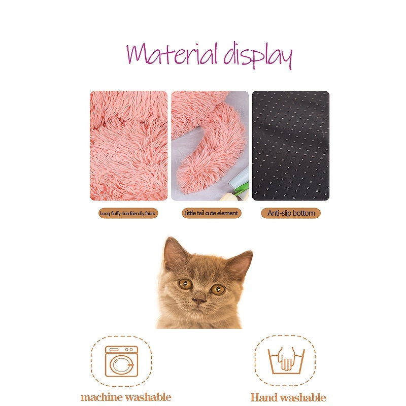 LOVEPET Cat Bed Closed Winter Warm Teddy Dog Bed Small Pet Washable Four  Seasons Universal Pet Nest