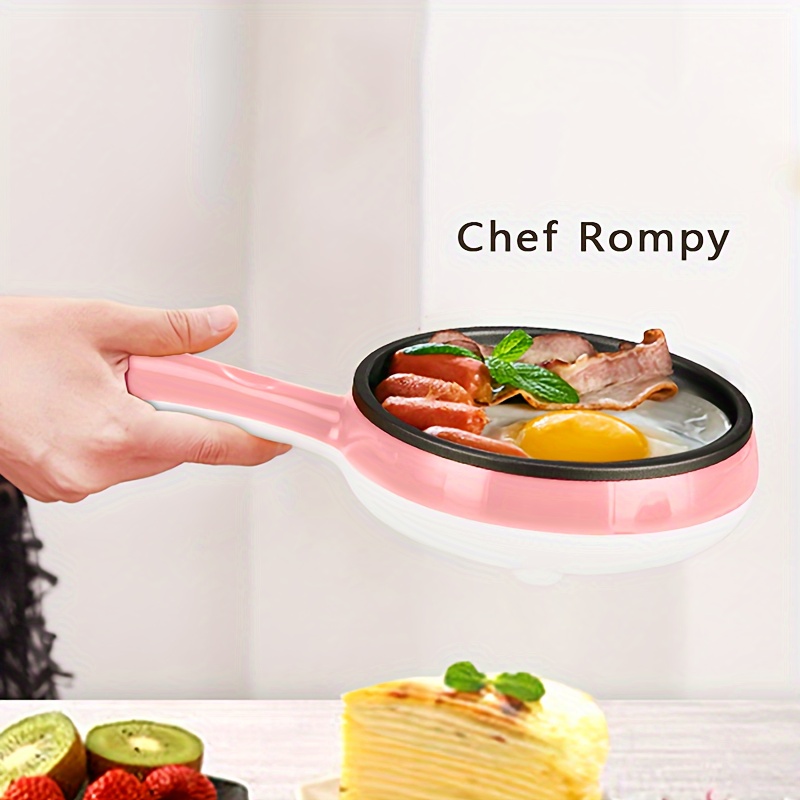 2 In 1 Mini Electric Frying Pan And Egg Cooker Boiler Steamer