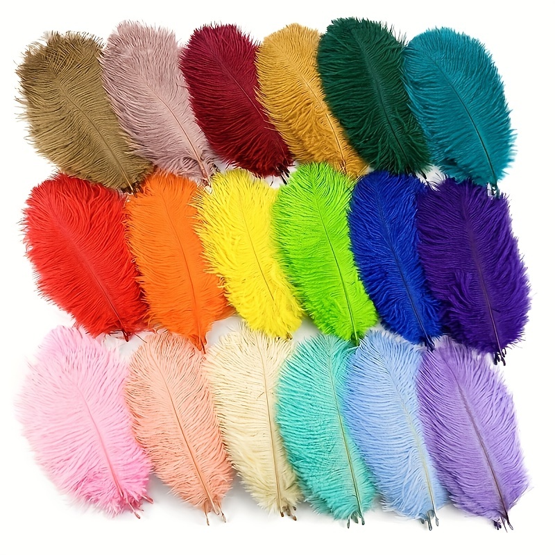 Colorful Feathers for DIY Crafting, Soft Native Feathers Accessories for  Party Decorations,Feather Mask,Windbell and Earrings(50PCS)